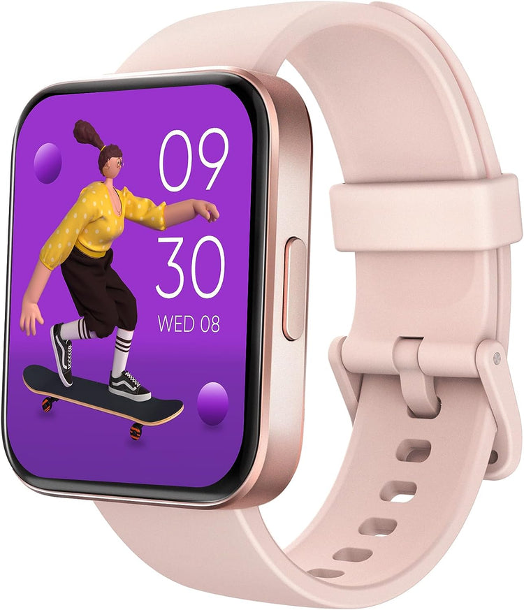 Montre Connectée Femme Appel Bluetooth SpO2 100+ Modes Sportif IOS ANDROID Etanche IP68 ROSE