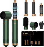 Air Styler Hair Styler 5 en 1,Brosse Soufflante 1000W Seche Cheveux Brosse Coiffante Chauffante, Boucleur a Cheveux,3 Temperature, pour Boucler, Lisser, Sécher, Donner Volume