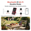 Thermomètre à viande sans fil avec Bluetooth et Wi-Fi, 2 sondes, 6 capteurs