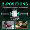 Meuleuse d'angle Sans fil Sans balai 20V, Ø125mm, incl. Batterie 4.0Ah & Chargeur Rapide, 8500 tr/min Meuleuse d'angle avec Capot à Fermeture Rapide, 6 Disques pour Tronçonner