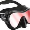 Cressi F1 Mask Black Blue Lenses Masque de Plongée sans Cadre Unisex-Adult, Noir/Oculaire Bleu Ultravision, Taille Unique