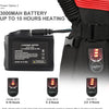 Gants Chauffants pour Moto, Interrupteur À Double Voltage, Batterie 3000mAh Ou Câble De Charge 12V Moto, Étanches Taille L
