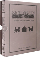 Megableu Monopoly Édition Vintage - Jeu de Société Collector Format Livre Version française pour 2 à 6 joueurs dès 8 ans - Design rétro inspiré de l’édition originale française de 1936