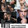 Tondeuse à cheveux professionnelle pour homme, sans fil, tondeuse à barbe, rasoir nasal, rechargeable par USB, kit complet de tondeuse électrique