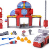 PAW Patrol - Pat Patrouille - Caserne De Pompiers Fire Rescue - Voiture Figurine Marcus À Collectionner - Effets Sonores Et Lumineux - Pat Patrouille Jouet - Voiture Enfant
