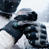 Gants Moto Chauffants Taille L, CE Niveau 1 KP, Écran Tactile Chauffage jusqu'au bout des doigts, 3 niveaux, mode intelligent, batterie rechargeable 7,4 V, imperméables, modèle : MG7501H