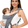 Porte Bebe - Kangourou Baby Carrier 3D ultra-doux (0 à 24 mois), On the Go 4 en 1 Multifonctionnel, Physiologique M-porte, pour Enfant Jusqu'à 15 kg
