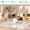 Babyphone Moniteur Bébé Intelligent WiFi 5,5" – Écran Partagé 1080P & Caméra 2K, Mode Confidentialité, Multi-Utilisateur, Batterie Amovible 5000mAh, Veilleuse RGB, Alerte Pleurs & Mouvements