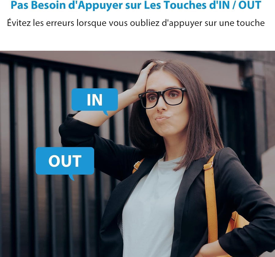 Pointeuse Wifi pour Employés Petite Entreprise, W3 WiFi Biométrique Pointeuse à Empreinte Digitale, pointeuse horaire Personnel avec APP pour iOS Android Français