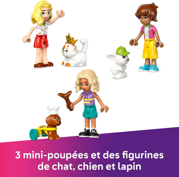 LEGO Friends Boutique d’Accessoires pour Animaux de Compagnie Inclut 3 Mini-poupées, Un Chat, Un Chien et Un Lapin 42650