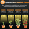 Lampe de Culture LED 320W pour Plantes Intérieur, Spectre Complet Diodes Samsung, Couverture 60x60cm, Dimmable/Enchaînable - Serre Germination Croissance Floraison