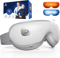 Masseur Oculaire Silencieux, Chaleur & Masque Gel Froid, Zero Pro Masque Chauffant pour Sommeil et Migraine, Appareil Massage Yeux 3D Fatigue Oculaire