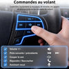 Ecran CarPlay Autoradio 1 DIN 6,86" InCell, Android Auto sans Fil Trajets et Voyages Stationnement Facile Caméra 12 LED Touches Piano Bluetooth 5.0 FM Commandes Volant Type-C 4×45 W
