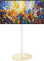 Support TV Mobile sur Pied avec roulettes pour TV 40–75″ Design Moderne Hauteur Réglable Étagère Intégrée Compatibilité VESA 200×200 à 600x400 Charge 50 kg