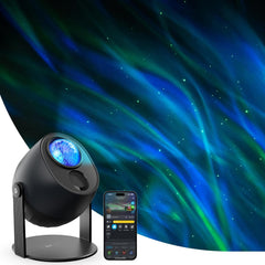 Projecteur Ciel Etoilé LED RGBW Galaxie avec 52 Scènes 18 Bruits Blancs Lumière Etoiles Plafond Alexa Matter Compatible Timer Veilleuse Enfant