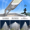 Lampadaire Solaire Exterieur, OLL 6500K Projecteur Led Extérieur Puissant, Spot Solaire avec Detecteur de Mouvement, IP67 Étanche Eclairage Lampes Solaires pour Garage, Jardins, Cour