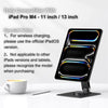 Support magnétique pour iPad avec Chargement sans Fil 18 W, Support Rotatif à 360° en Aluminium pour iPad Pro M4 13 Pouces, Support de Bureau réglable (M4-13 Pouces)