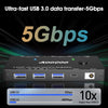 Commutateur KVM HDMI 2 PC 1 moniteur 8K à 60 Hz/4K à 120 Hz Commutateurs KVM télécommande filaire Câble USB 3.0 inclus