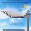 Lampadaire Solaire Exterieur, OLL 6500K Projecteur Led Extérieur Puissant, Spot Solaire avec Detecteur de Mouvement, IP67 Étanche Eclairage Lampes Solaires pour Garage, Jardins, Cour