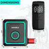 Mini Pompe à Vélo Électrique 150 PSI, Compresseur d'Air Portable Sans Fil avec Manomètre Numérique, Arrêt Automatique et Préréglages Intelligents, Rechargeable USB-C