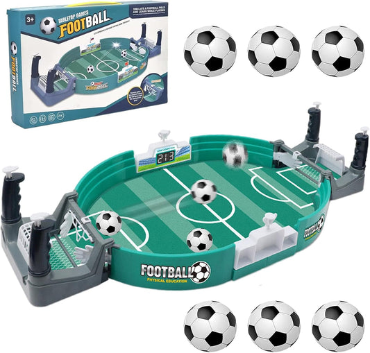 Jouet De Table De Football pour Deux, Mini Jeu de Baby-Foot, Jeu de Société de Football avec 6 Balles