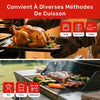 Thermomètre à viande sans fil avec Bluetooth et Wi-Fi, 2 sondes, 6 capteurs