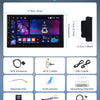 Autoradio 2 Din 4G+64G 7 Pouces Android, Écran Tactile Carplay sans Fil 2 Din Autoradio avec Android Auto Mirror Link GPS Navi Bluetooth WiFi/FM/RDS/EQ/SWC/USB Caméra de Recul
