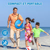 Piscine Bebe avec Pare Soleil 4 en 1, Tente Anti UV Bébé FPS 50+, Tente de Plage Bebe avec Moustiquaire, Pop-Up Piscine de Plage, Petite Piscine Bebe pour Pique-Nique, Jardin