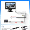 Caméra de recul 1080P avec écran IPS 7 Pouces,kit d'aide au stationnement,1024 x 600,IP69 AHD Vision Nocturne pour SUV, camionnette, Camping-Car, avec Pare-Soleil, câble de 15 m, 12-24 V