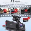 REDTIGER F7NA Caméra embarquée 4K avant et arrière, 8 MP STARVIS 2 IMX678 Commande vocale, écran tactile, WiFi 5 GHz 20 Mo/s, 4K avant 1080p arrière, GPS, vision nocturne WDR, HDR