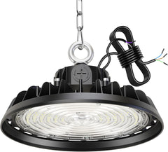 Projecteur LED UFO 150W Garage Atelier 22500LM Éclairage pour Atelier 4000K 120°Éclairage IP65 Lampe Industrielle Dimmable 90W/120W/150W Usines Entrepôts de Construction Garage
