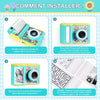 Appareil Photo Instantané Enfant - Caméra Écran IPS 2,4" - Modes Selfie & Vidéo - 32 Go + 3 Rouleaux Papier Photo BLEU