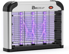 Lampe Anti-Moustiques Électrique 4200V, avec Double Onde UV 365+395nm - Piège à Moustiques et Mouches sans Produit Chimique, Inodore, Insecticide Électrique pour Intérieur