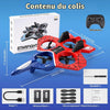 Drone Avion RC Rouge en Mousse pour Enfants, flottement Auto, lumières LED Flips 3D, 2 piles incluses, quadricoptère léger sécurisé, maniable pour garçons, filles et pilotes débutants