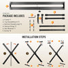 Support de clavier et banc de clavier - 6 niveaux réglables en hauteur - Double X-Frame - Pour clavier de 61, 76 et 88 touches - Charge maximale : 168 kg