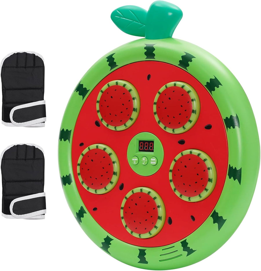 Machine de Boxe Musicale, Music Boxing Machine avec Gants de Boxe Enfant, 3 Modes de Vitesse Boxe Mural Musique pour la Maison