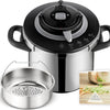 SEB Clipso+ CHEF 10L Cocotte-minute, 7-10 convives, Induction, 4programmes cuisson, Ouverture et fermeture du couvercle d'une seule main, P4551500