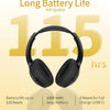 Casque Bluetooth sans Fil & Filaire, 115H d'autonomie Micro Intégré, Connexion Multipoint, Bluetooth 5.4, Câble 3.5mm, Son stéréo immersif, Confortable et Pliable, Rotation à 90°