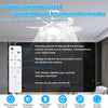 Ventilateur de Plafond avec Lumière et Telecommande, 40W Dimmable LED Douille E27, Lustre Ventilateur de Plafond, 6 Pales,3 Vitesses,Timing