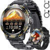Montre Connectée Homme avec 800mAh, 1,43" AMOLED Business Smartwatch Homme avec Appel Bluetooth, 200+ Modes Sportifs, Fréquence Cardiaque, SpO2, Suivi du Sommeil pour Android iOS