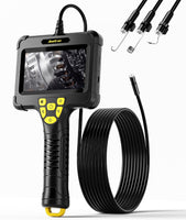 Caméra Endoscopique avec Lumière, 8mm IP67 étanche, écran IPS 4,3 Pouces, Caméra d’Inspection HD 1080P avec 8 LEDs Ajustables, Câble Semi-Rigide 5m – Pas de Wi‑FI, Pas d’Application