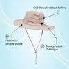 Chapeau Rafraîchissant Anti-UV UPF50+, Léger, Respirant et Réutilisable, Idéal pour Soleil, Été, Randonnée, Jardinage, Activités Extérieures