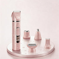 Tondeuse de bikini électrique 5 en 1, étanche IPX7 epilateur electrique femme les aisselles, les jambes, les bras et le maillot