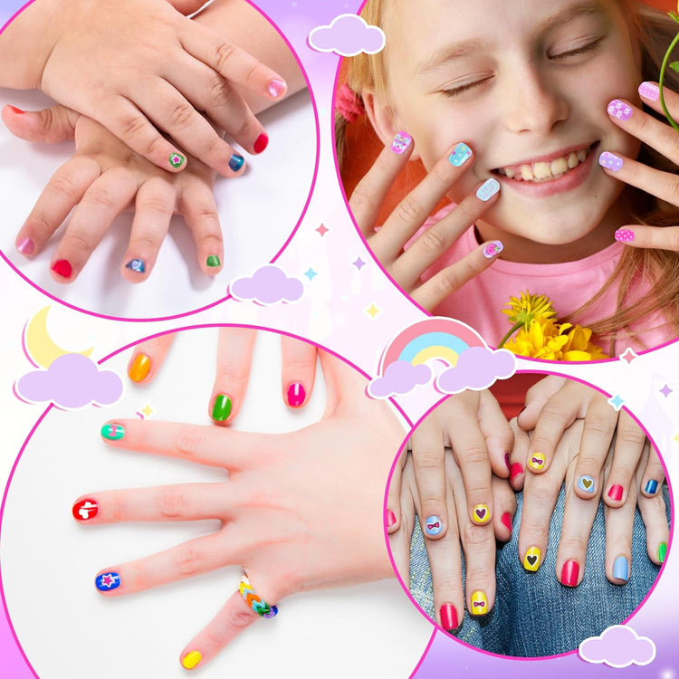 Kit Manucure Enfant Jouet Maquillage Ongle Kit Vernis Enfant