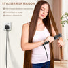 Brosse Lissante Pour Cheveux Ionique Lisseur Cheveux, Peigne Chauffant Professionnel Peigne de fer à lisser avec 9 Réglages de Température et Écran LCD