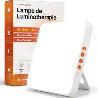 Lampe Luminothérapie 20000 Lux - Séances Courtes, Lumière du Jour Sans UV Puissante Lampe de Luminothérapie pour l'Hiver - Sans Scintillement, 6000/10000/15000/20000 Lux, 3 Températures de Couleur