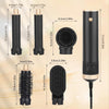Brosse Soufflante, Airbrush 5 en 1 Air Styler Seche Cheveux 1000W Mulit Air Brush Set, 110000 tr/min Sèche-Cheveux Hair Boucleur à Cheveux Automatique, 3 Vent-Température Sécher, Boucler, Lissante