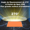 Lampe Horticole 600W étanche, LED Horticole Spectre Complet P600, IP67 Tanche COB Lampe de Plante, Grow Light LED Culture Tout Au Long De L'AnnéE Avec Un éClairage De 270°