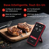 Thermomètre à viande sans fil avec Bluetooth et Wi-Fi, 2 sondes, 6 capteurs