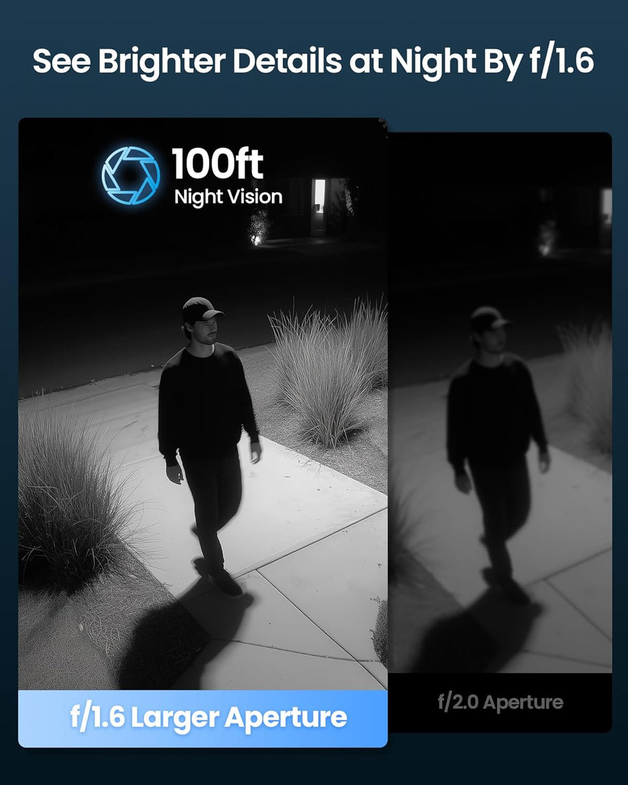 4K 8MP UHD Pan & Tilt Caméra de Surveillance WiFi Extérieure avec Carte Mémoire 64GB et Vue à 360°, Détection IA Visage/Véhicule, Suivi Automatique, Vision Nocturne, Audio Bidirectionnel